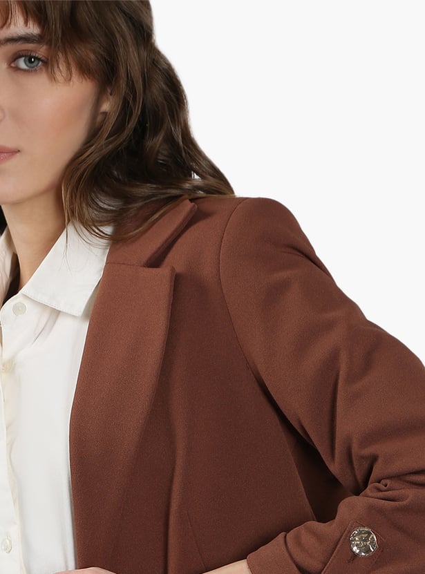 VERO MODA Solid Open Front Blazer