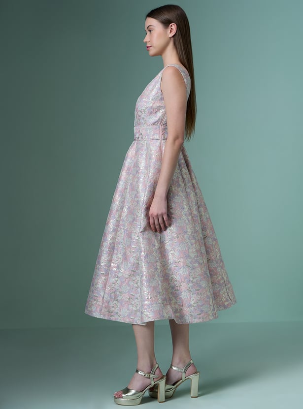 Buy VERO MODA Jacquard Fit Flare Dress from Vero Moda at just