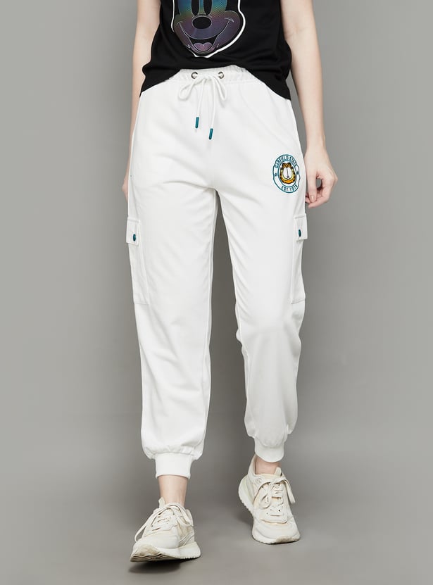 FREE AUTHORITY Garfield Applique Joggers
