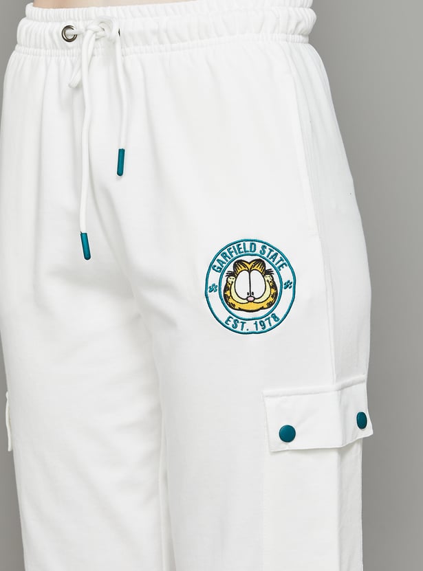 FREE AUTHORITY Garfield Applique Joggers