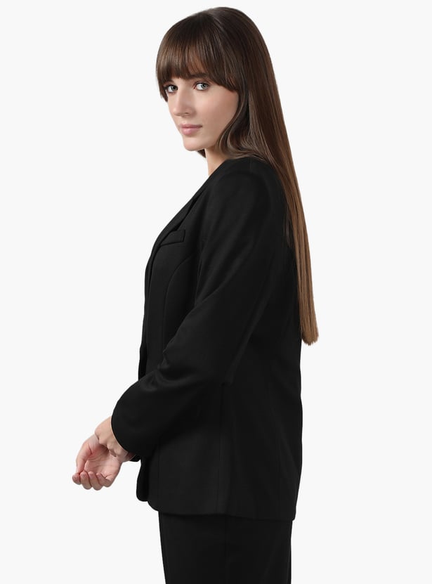 VERO MODA Solid Single Breasted Blazer