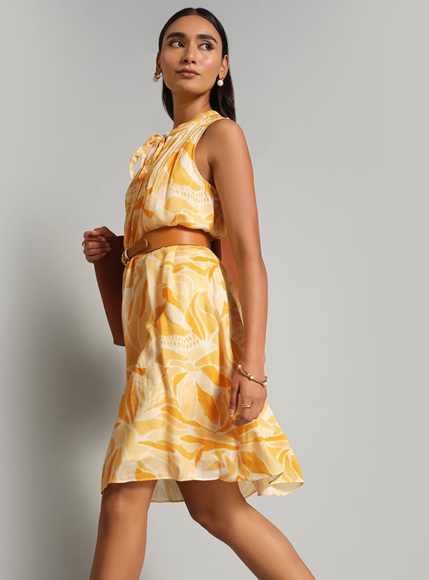 AND Printed A-line Dress