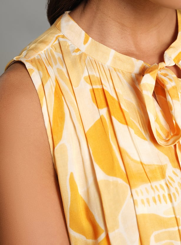 AND Printed A-line Dress