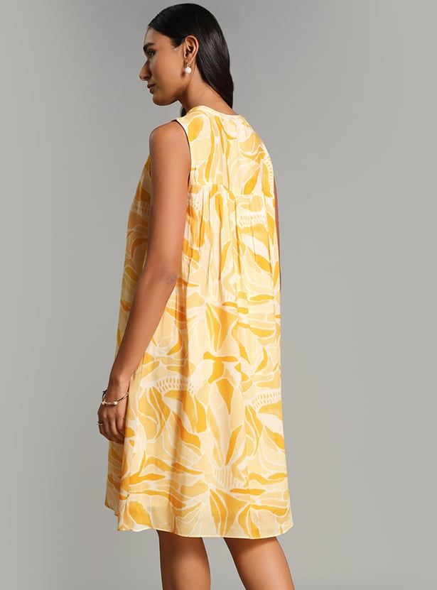 AND Printed A-line Dress