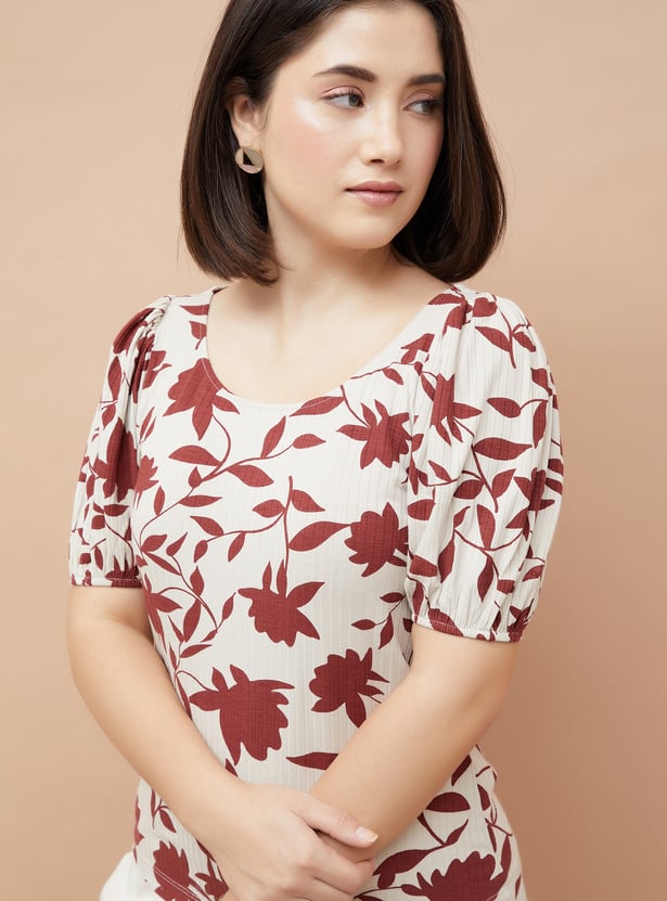 CODE Floral Print Top