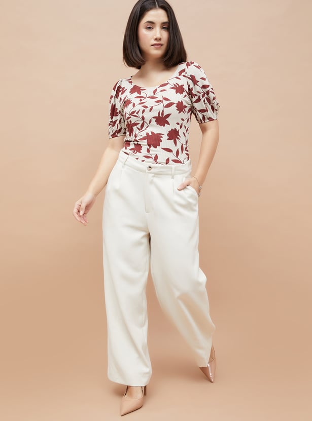 CODE Floral Print Top