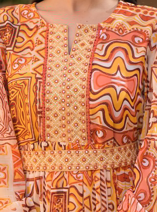 JUNIPER Printed A-line Dress