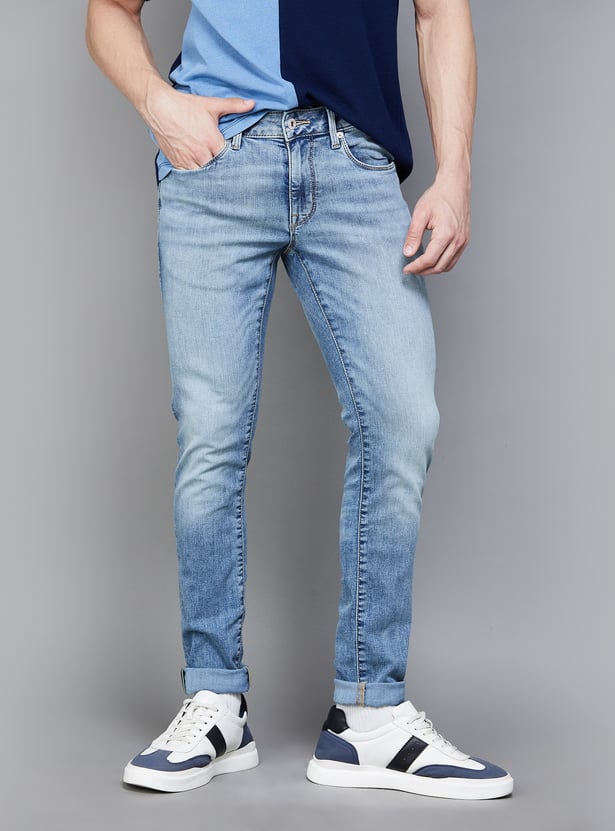 Buy FLYING MACHINE Washed Jackson Jeans (Super Skinny) from Flying