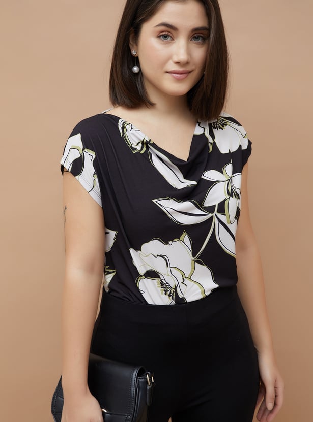 CODE Floral Print Top