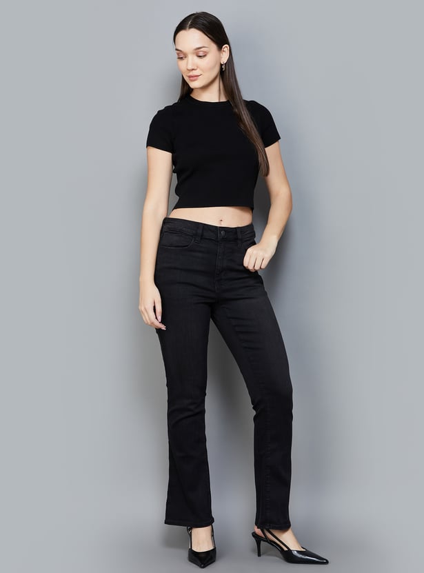AMERICAN EAGLE Washed Bootcut Jeans - Main Image