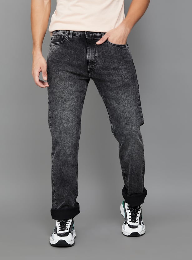 LEVI'S Stonewashed Regular Straight Jeans