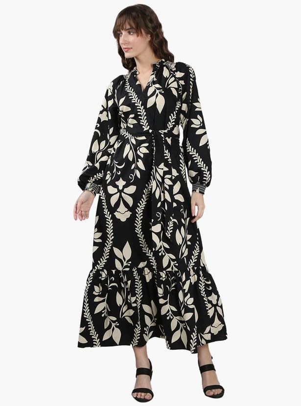 VERO MODA Printed A-line Maxi Dress