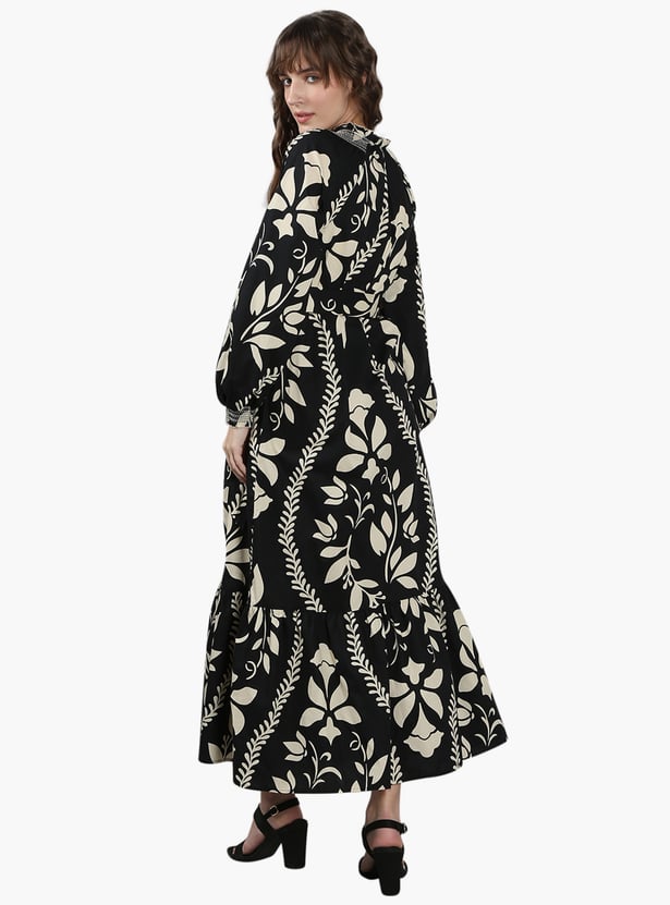 VERO MODA Printed A-line Maxi Dress