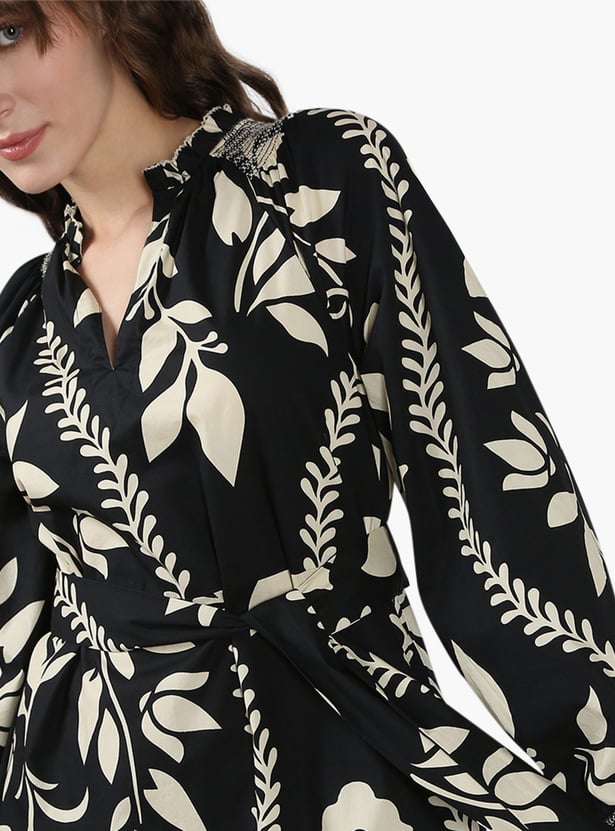 VERO MODA Printed A-line Maxi Dress