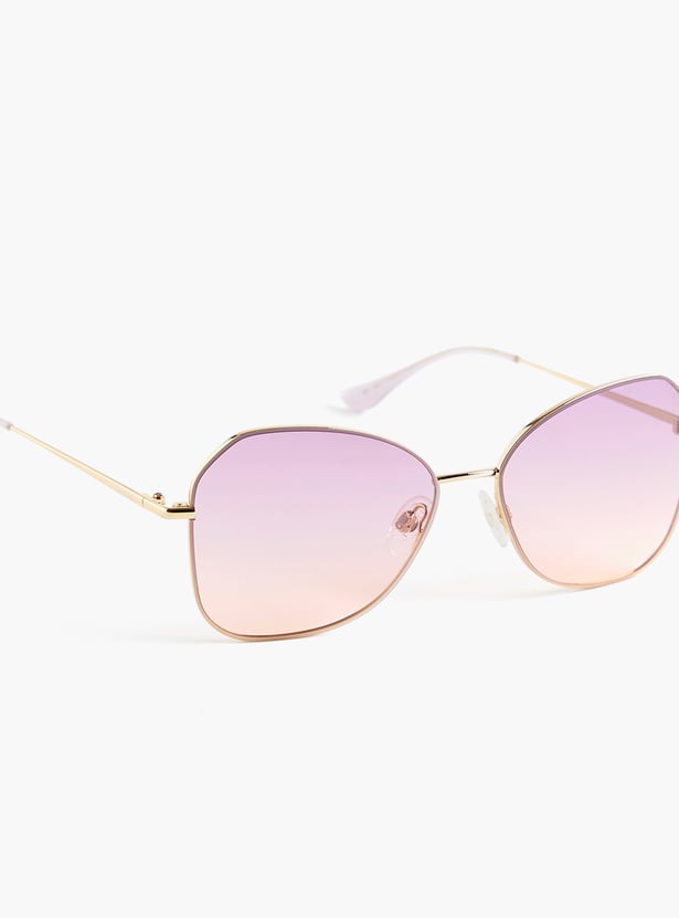 OPIUM UV Protected Geometric Sunglasses - OP-10329-C04-57