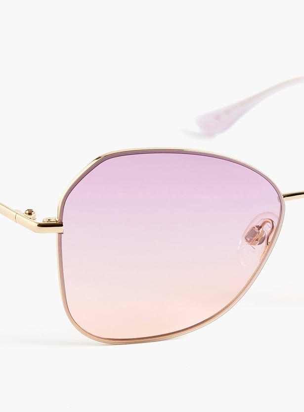 OPIUM UV Protected Geometric Sunglasses - OP-10329-C04-57