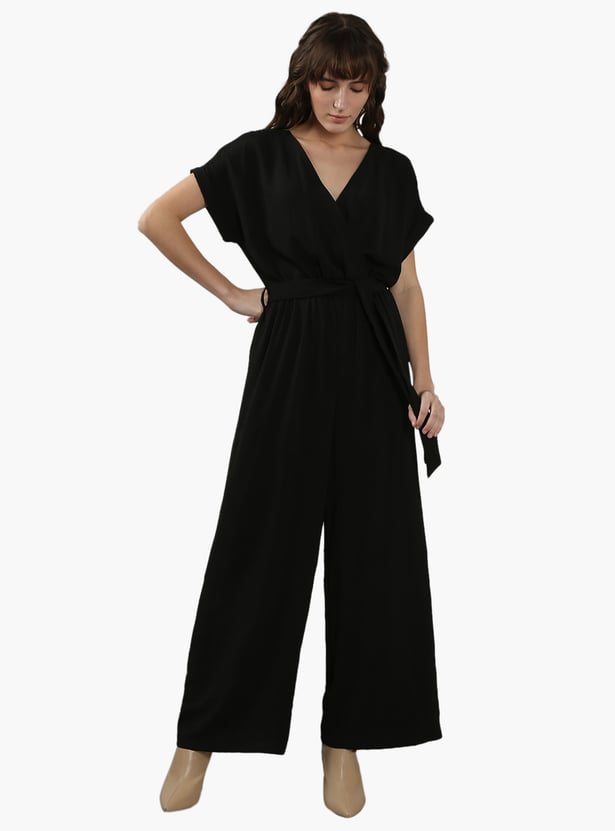 VERO MODA Solid Belt Detailed Jumpsuit