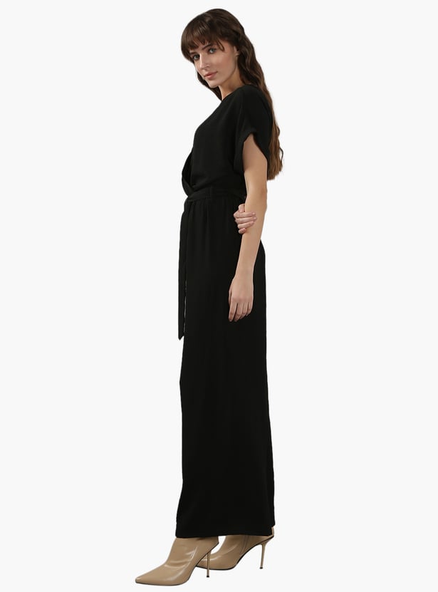 VERO MODA Solid Belt Detailed Jumpsuit