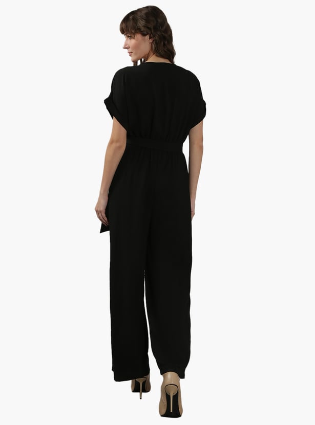 VERO MODA Solid Belt Detailed Jumpsuit