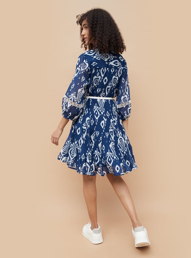 COLOUR ME Printed Shirt Dress