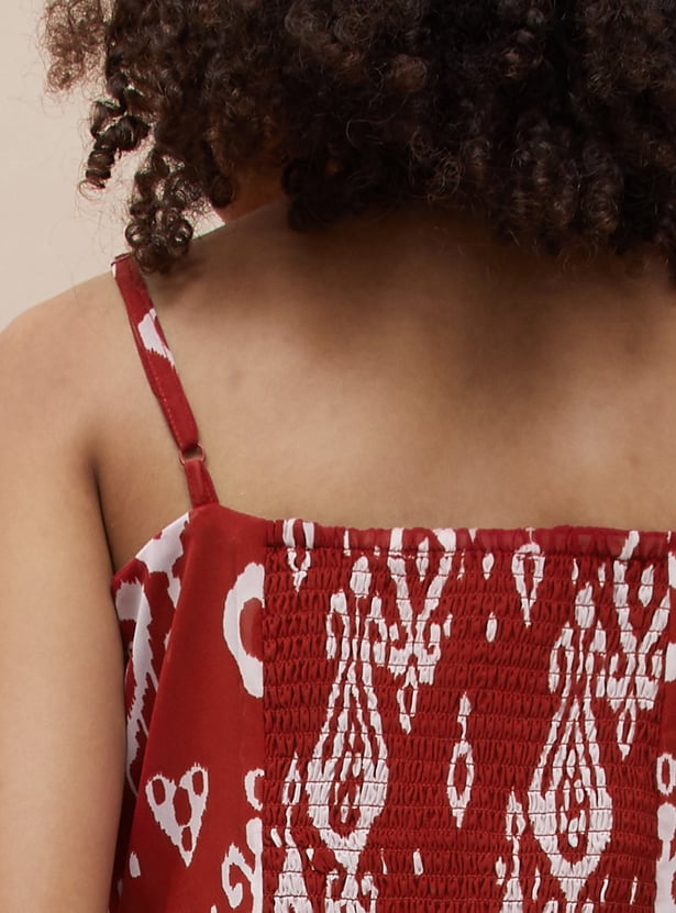 COLOUR ME Printed A-line Dress