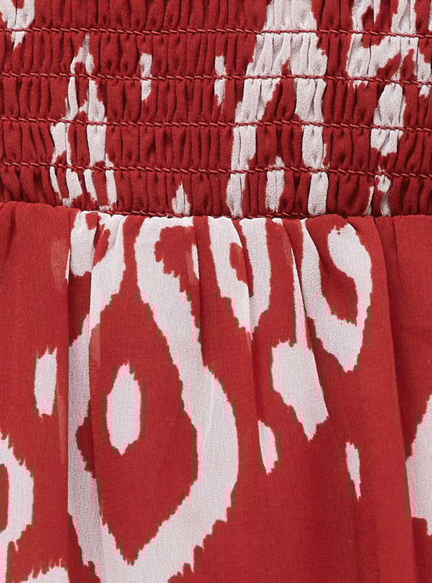 COLOUR ME Printed A-line Dress