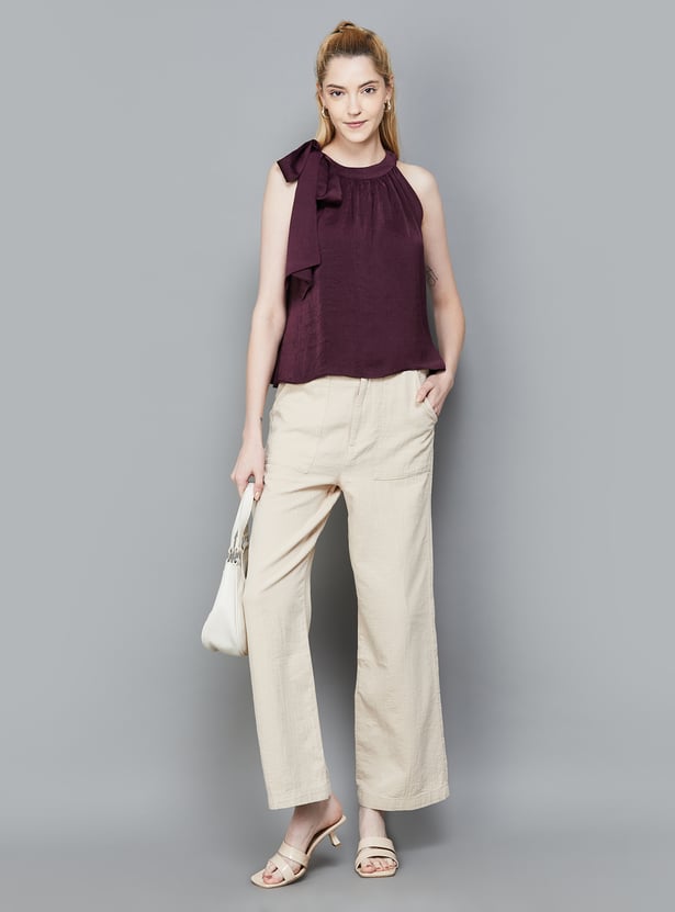 VERO MODA Textured Halter Neck Top