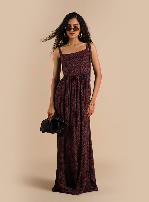 GLOBAL DESI Printed Maxi Dress