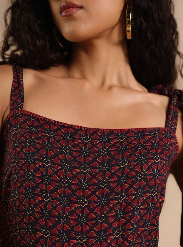 GLOBAL DESI Printed Maxi Dress
