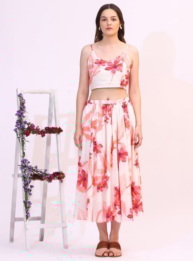 W Floral Print Co-Ords Set with Jacket