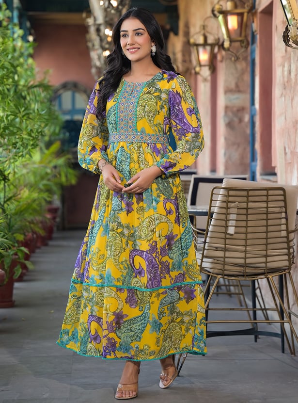 JUNIPER Printed Maxi Dress