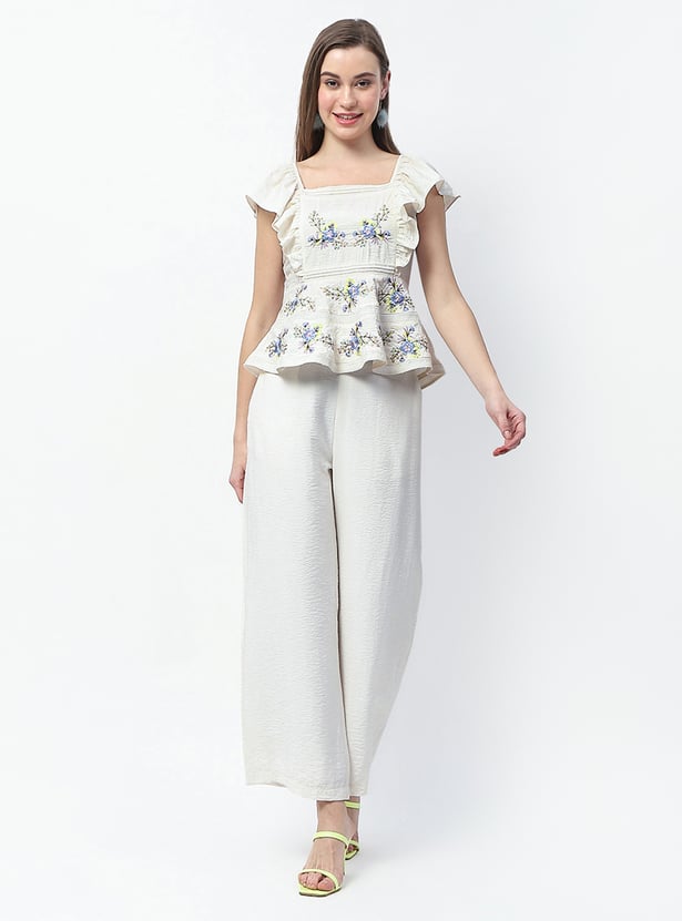 MADAME Embroidered Co-Ord Set