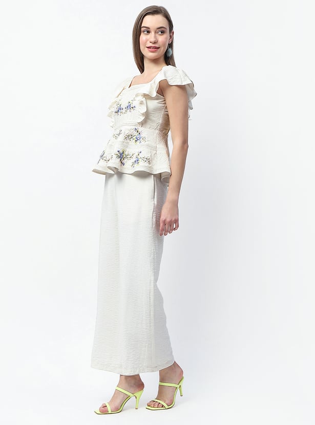 MADAME Embroidered Co-Ord Set