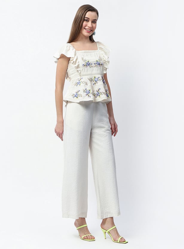 MADAME Embroidered Co-Ord Set