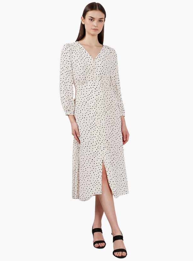 VERO MODA Polka Dot Print A-line Dress