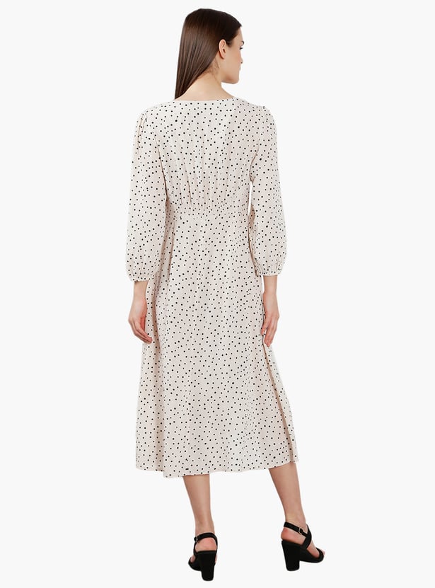VERO MODA Polka Dot Print A-line Dress