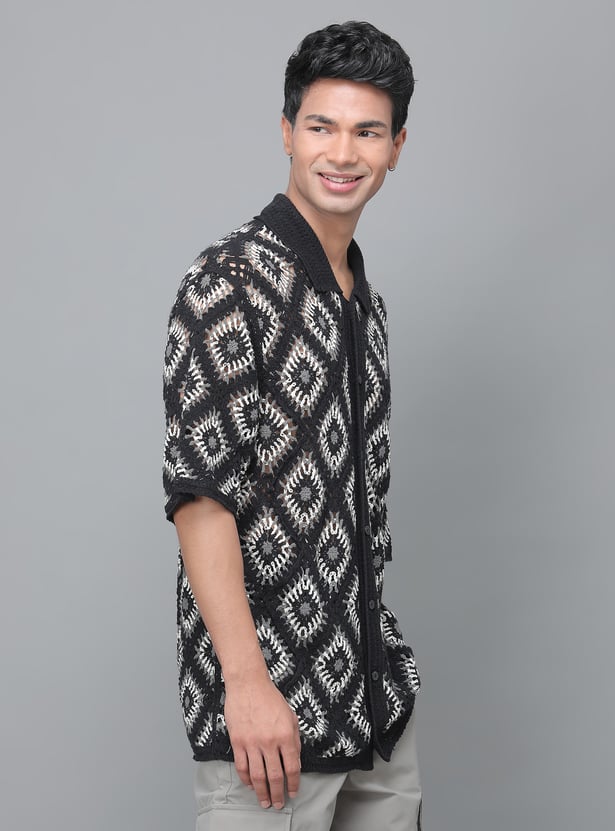 Buy JACK & JONES Crochet Regular Fit Shirt from JACK & JONES at