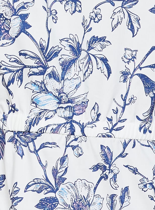 LATIN QUARTERS Floral Print A-Line Dress