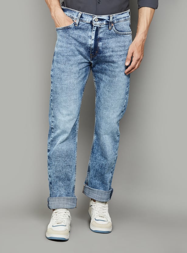 Buy LEVI'S Acidwashed 513 Slim Straight Jeans from Levi's at just