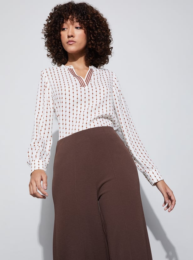 Buy CODE CLASSIC Patterned Buttoned Top from Code Classic at just INR ...