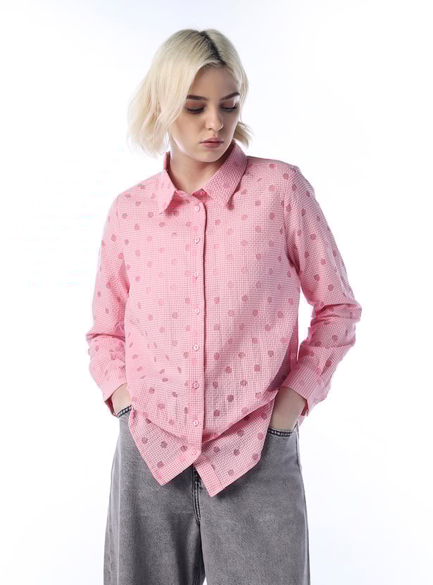 ONLY Gingham Check Shirt