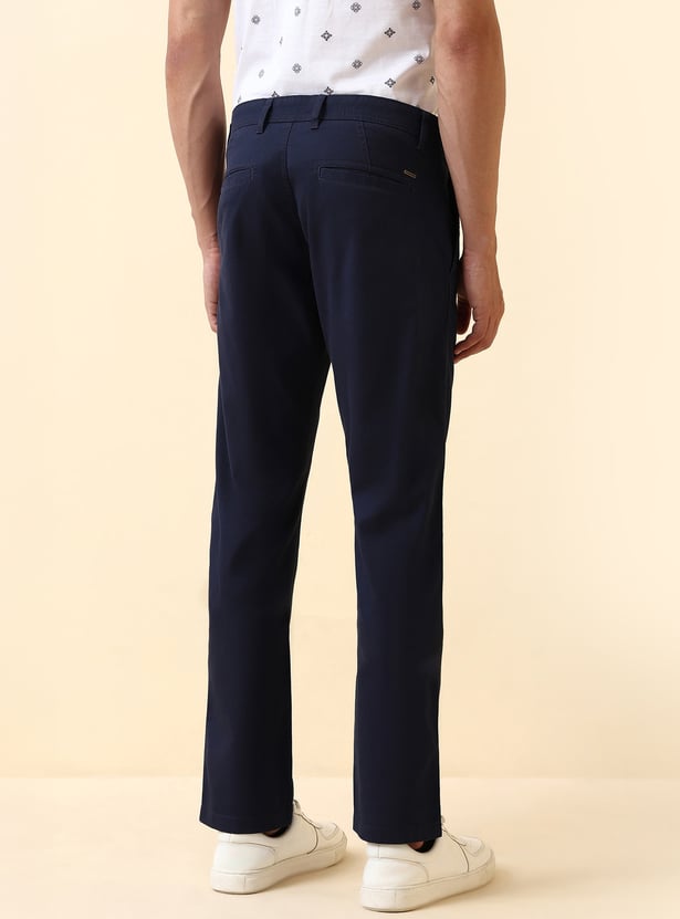 Buy ALLEN SOLLY Solid Slim Fit Trousers from Allen Solly at just INR 2849.0