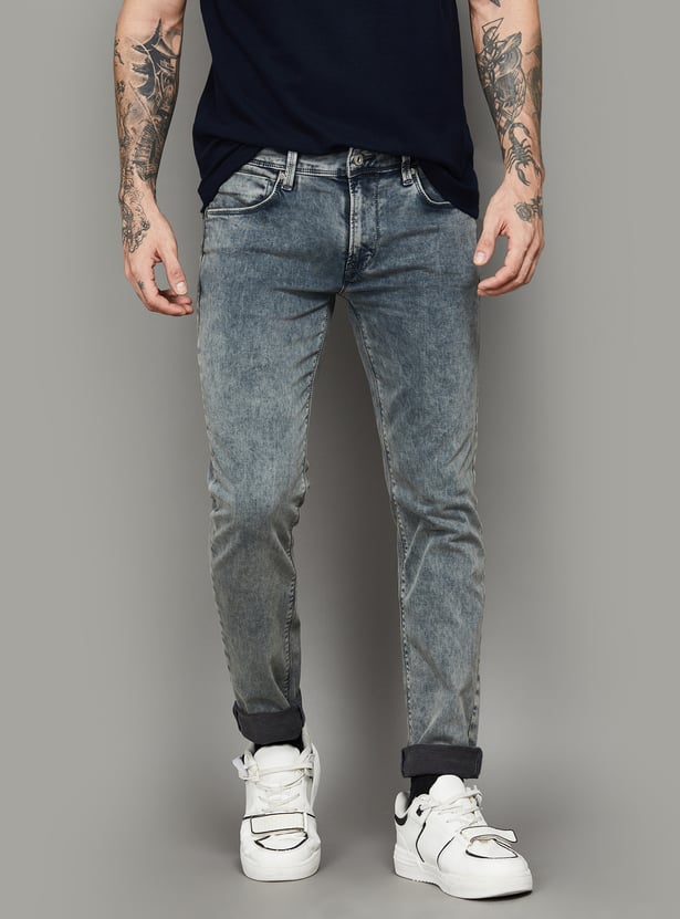 Buy PEPE JEANS Washed Slim Straight Jeans from Pepe Jeans at just