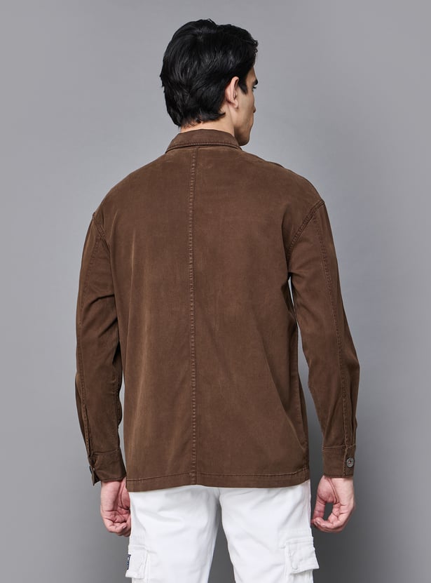 Buy UNITED COLORS OF BENETTON Solid Oversized Shacket from United ...