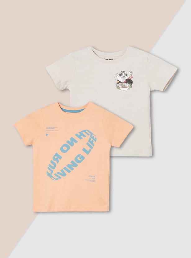 Boys Printed T-shirt - Pack of 2