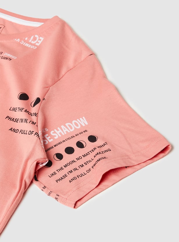 Girls Printed T-shirt - Pack of 2