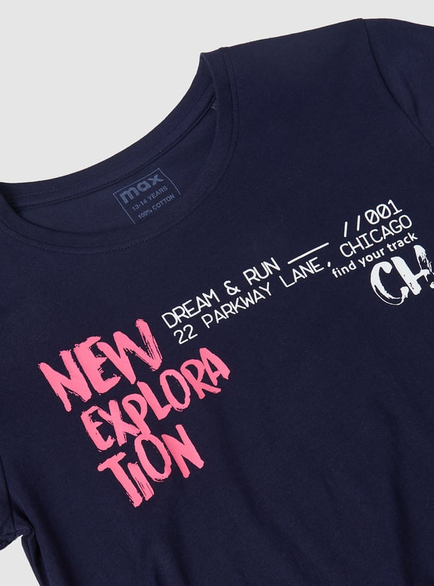 Girls Printed T-shirt - Pack of 2