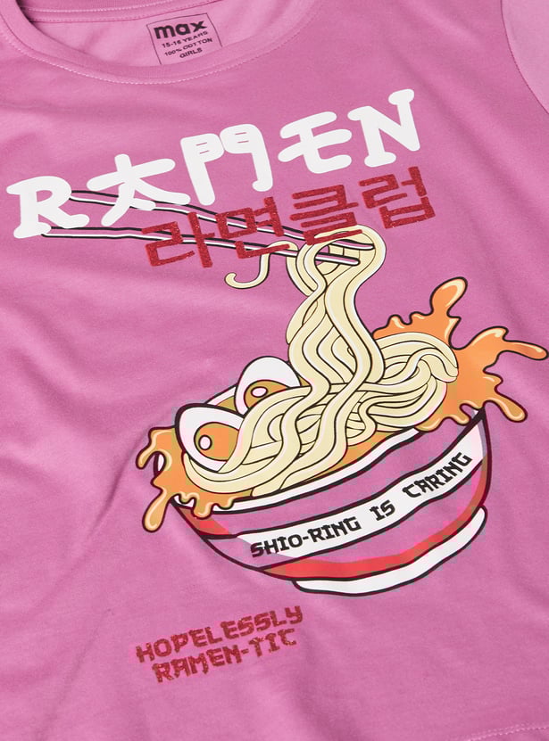 Girls Printed T-shirt - Pack of 2