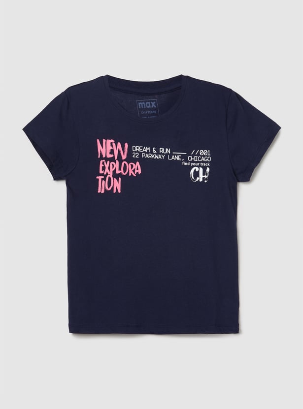 Girls Printed T-shirt - Pack of 2