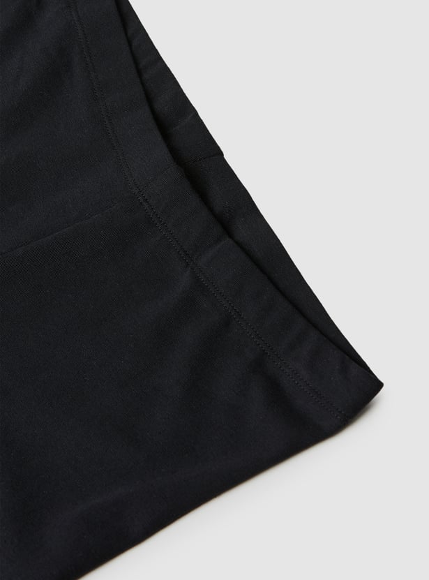 Girls Solid Cycling Shorts - Pack of 2